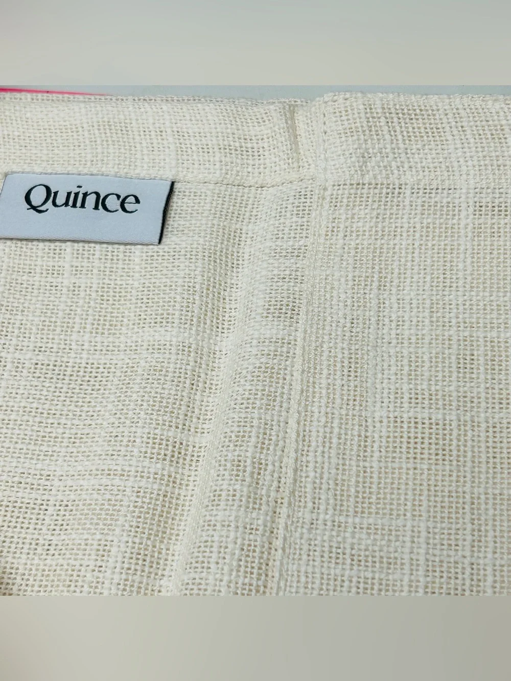 NWOT QUINCE Set Of 2 48x84 Cotton Sheer Curtains Ivory 9311